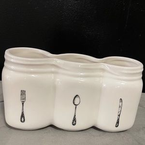 Glass Utensils 🍴 Holder #NWOT